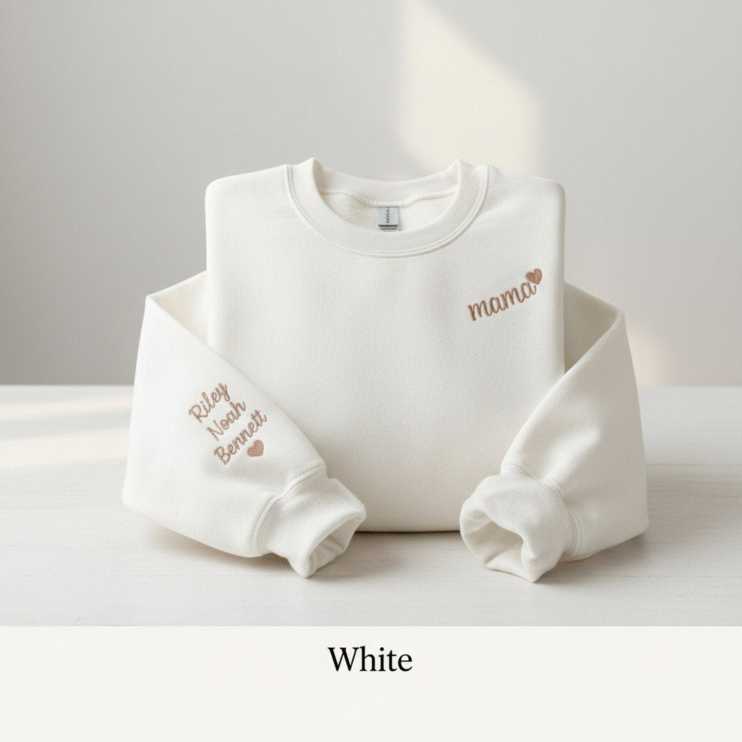 Personalised Mama Sweatshirt | Custom Kids Names Embroidered | Mum Gift | Mothers Day Gift | Custom Jumper Australia