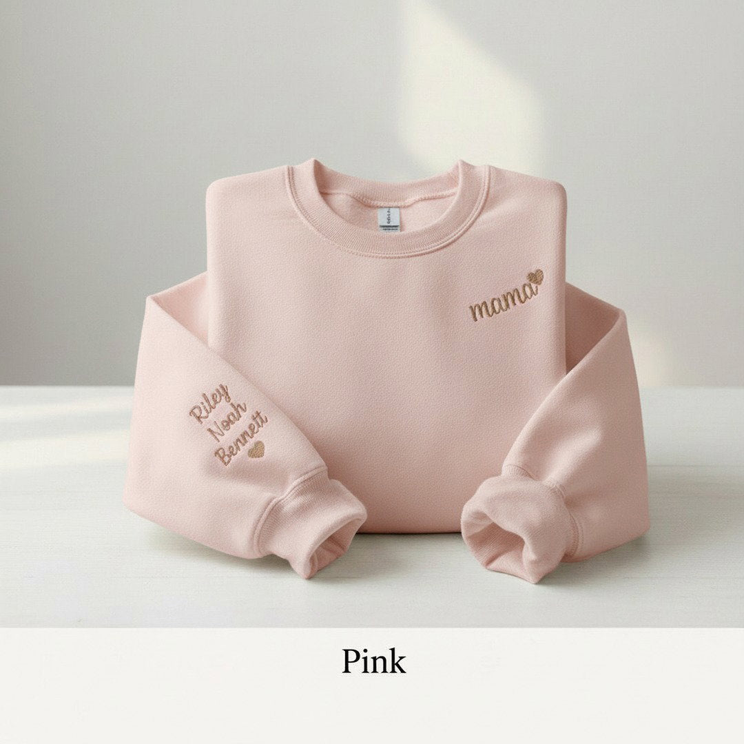 Personalised Mama Sweatshirt | Custom Kids Names Embroidered | Mum Gift | Mothers Day Gift | Custom Jumper Australia