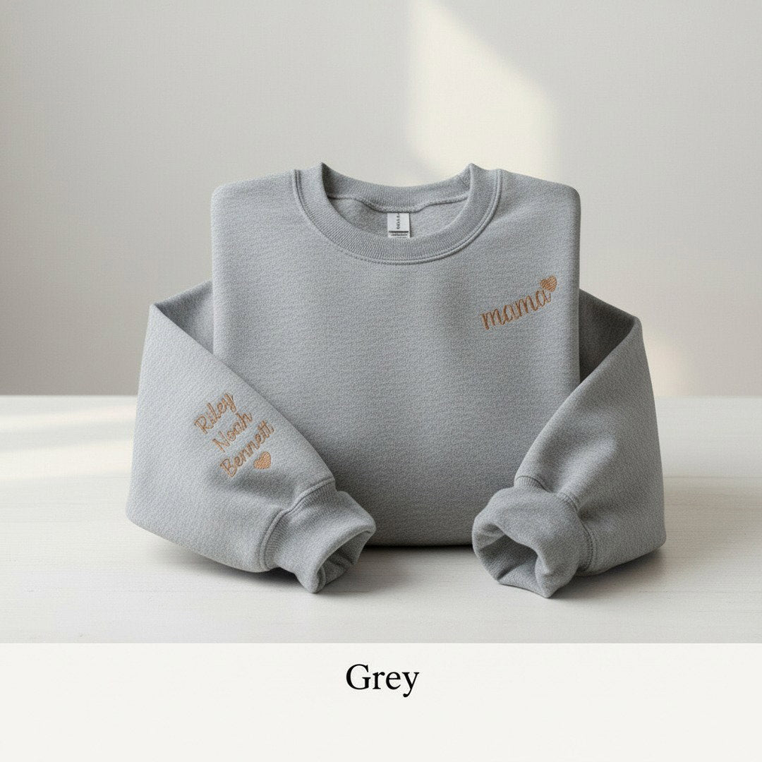 Personalised Mama Sweatshirt | Custom Kids Names Embroidered | Mum Gift | Mothers Day Gift | Custom Jumper Australia