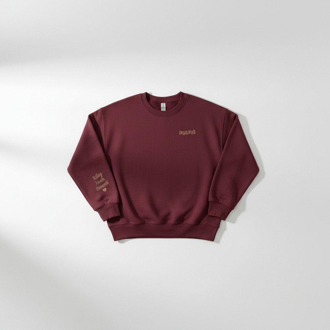 Personalised Mama Sweatshirt | Custom Kids Names Embroidered | Mum Gift | Mothers Day Gift | Custom Jumper Australia