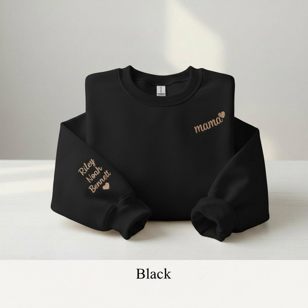 Personalised Mama Sweatshirt | Custom Kids Names Embroidered | Mum Gift | Mothers Day Gift | Custom Jumper Australia
