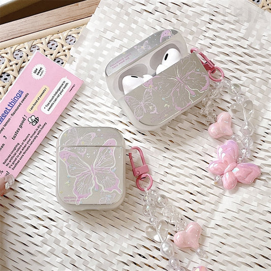 Pink Butterfly Airpods Case for AirPods 1 2 3